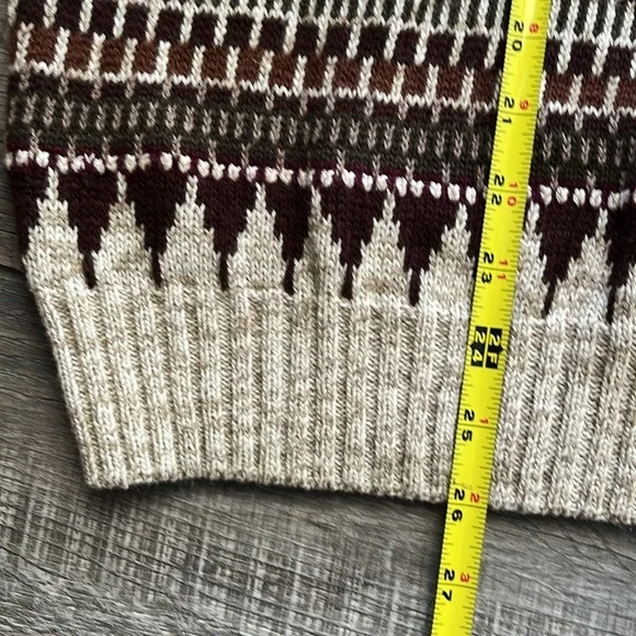 Northwest Territory Pullover Sweater Mens Sz L Vintage Naturals Raime Fair Isle - Picture 10 of 12